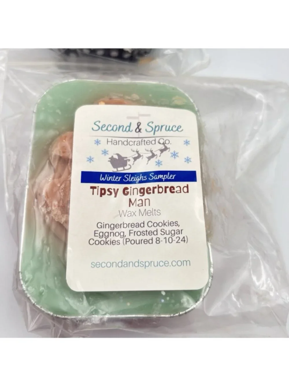 4 Second & Spruce Vendor Wax Mini Loaf Wax Melts Gourmand Winter Bakery Scents